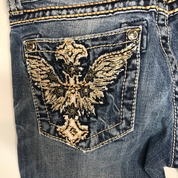 Miss Me bootcut embroidered embellished jeans - Picture 6 of 10